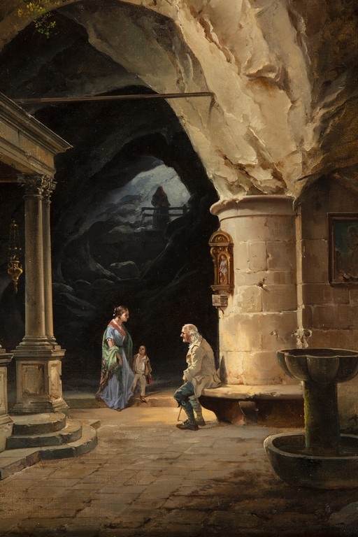 Federico Moja, 'Cappella nella grotta della chiesa di San Vittore a Brembate' 