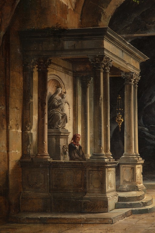 Federico Moja, 'Cappella nella grotta della chiesa di San Vittore a Brembate' 