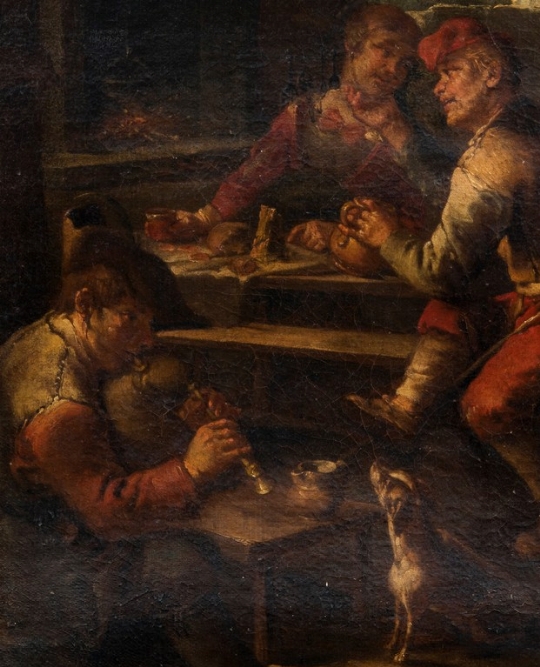 Scuola lombarda del XVIII secolo, a) 'Il mendicante; b) 'Mendicanti all'osteria' 