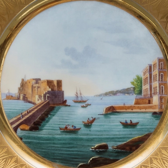 Dodici piatti raffiguranti 'Vedute del Regno', Napoli, secondo quarto del XIX secolo  