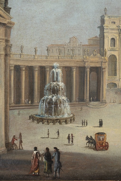 Anonimo della metà del XVIII secolo, 'Veduta di Piazza San Pietro' 