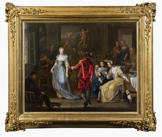 Scuola piemontese del XVIII secolo, 'Quattro scene di genere' 