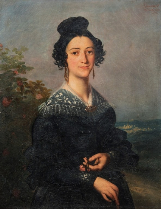 Louis Joseph César Ducornet, 'Ritratto di dama' 