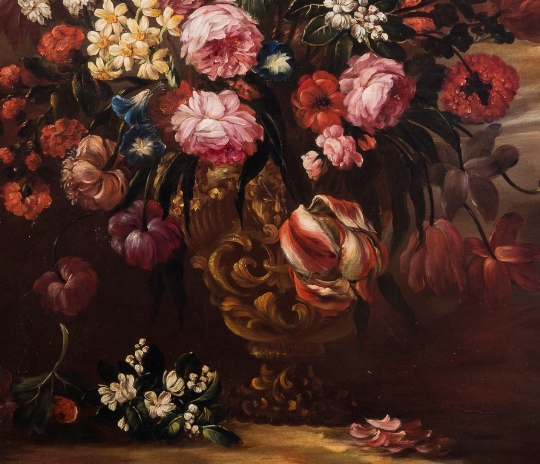 Anonimo della fine del XIX secolo, a) b) 'Vaso di fiori' 