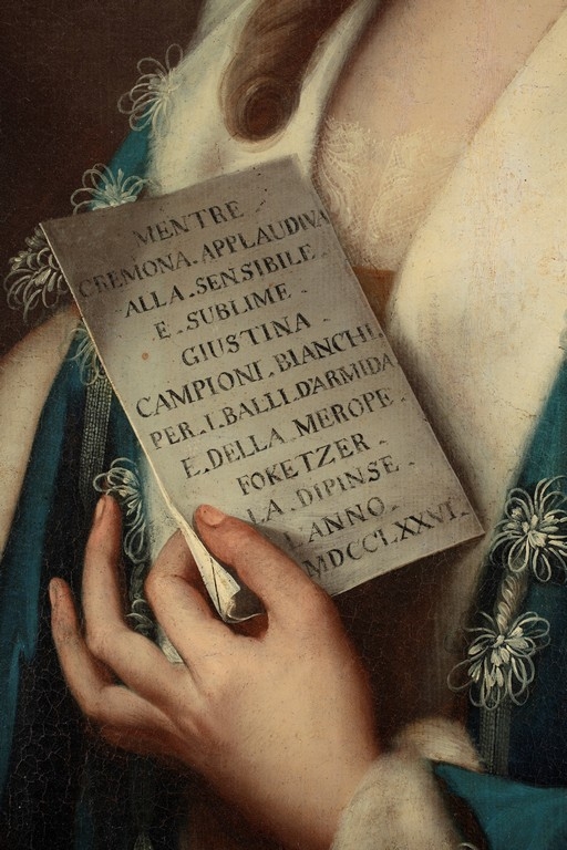 Johann Georg Fockhezer, 'Ritratto di Giustina Campioni Bianchi' 
