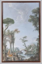Anonimo della seconda metà del XVIII secolo, a) b) "Paesaggi"