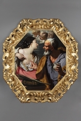 Alessandro Rosi (Firenze 1627 - 1697)  a) Sant'Agata curata da San Pietro  b) Santa Cristina consolata dagli angeli 