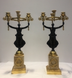 Coppia di candelieri, Francia, XIX secolo