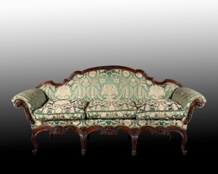 Elegante divano, Lombardia, XVIII secolo