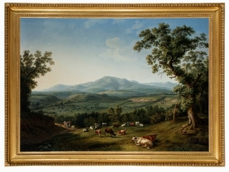 Jakob Philip Hackert, "Veduta del Monte Pisano con l’Acquedotto Mediceo", 1799