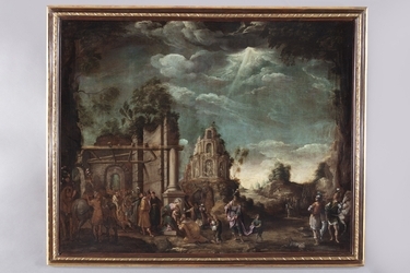 Domenico Carpinoni, "Adorazione dei Magi tra rovine classiche"